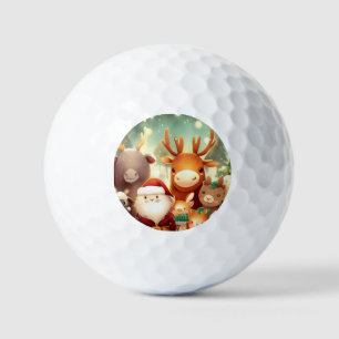 Christmas Animals (8) Golf Balls