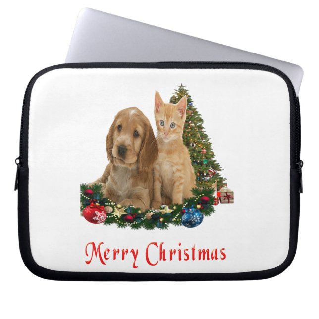 Christmas Animals Laptop Sleeve (Front)