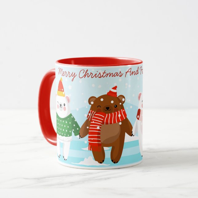 Christmas Animals Mug (Front Left)