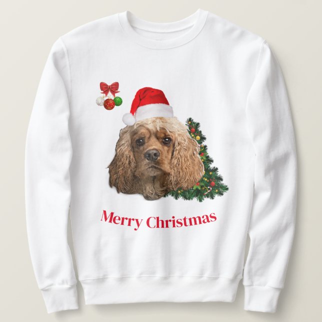 Christmas animals sweatshirt (Design Front)