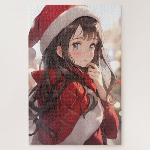 Christmas Anime Girl Jigsaw Puzzle