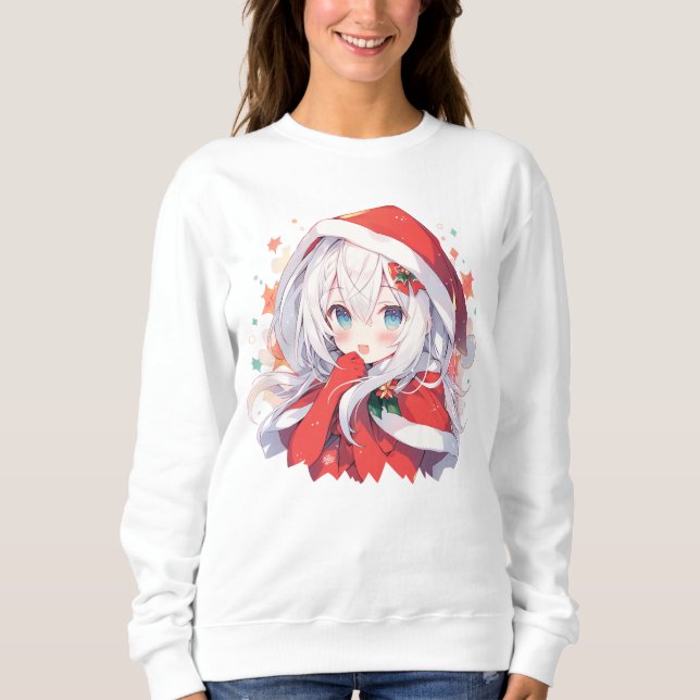 Christmas Anime Sweatshirt, Anime Shirt, Anime Sweatshirt (Front)