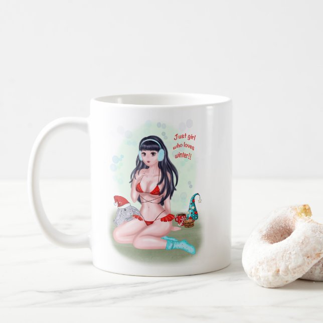 Christmas anime! Vivid impressions! Coffee Mug (With Donut)