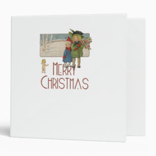 Christmas Antique Children Illustration 1920  Binder