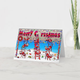 Christmas ants holiday card