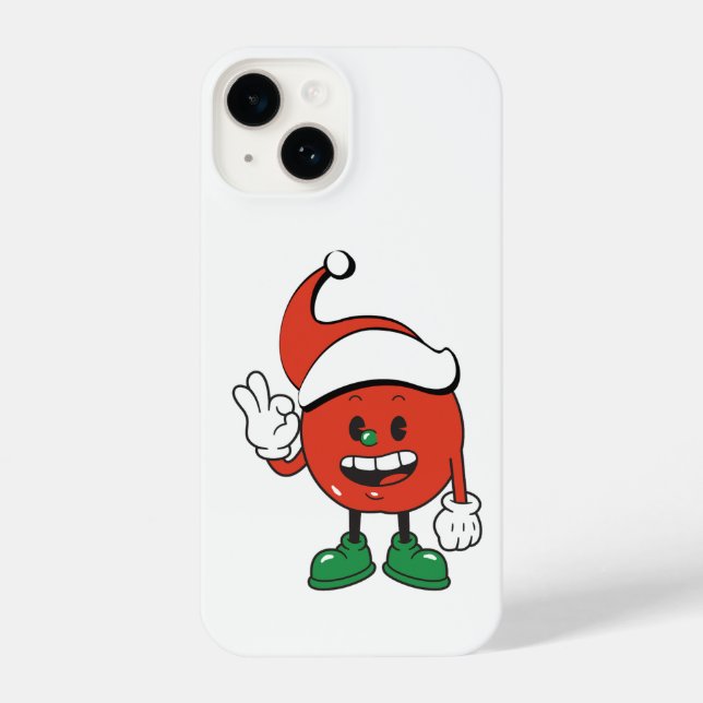Christmas Apple - A Sweet and Festive Holiday Desi iPhone Case (Back)