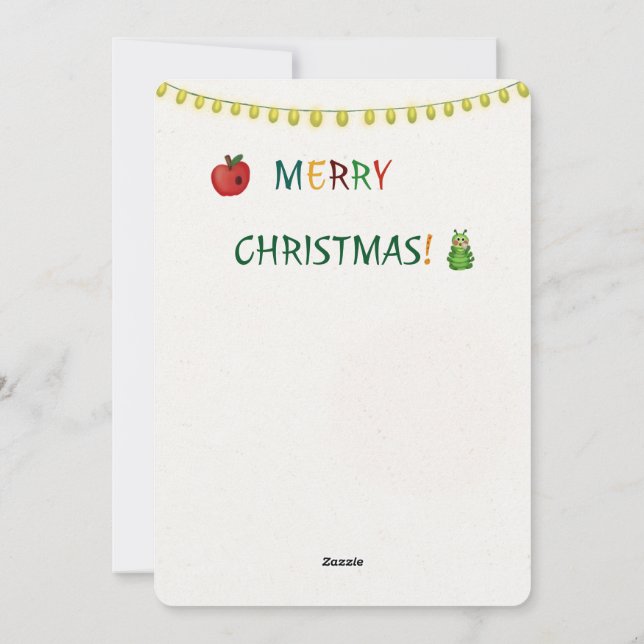 Christmas apple cookie postcard (Back)