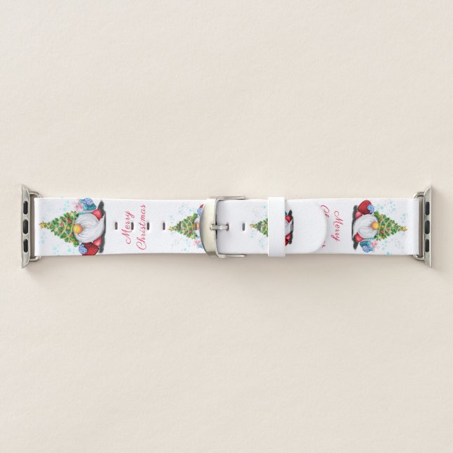 Christmas Apple Watch Band Gnome with Gifts (Band)