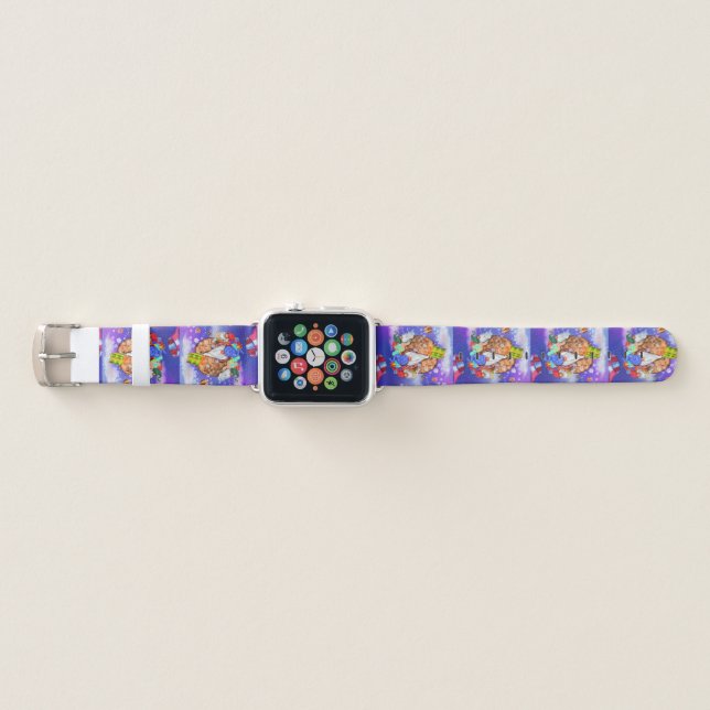 Christmas Apple Watch Band Gnomes Gives Gifts  (Front)