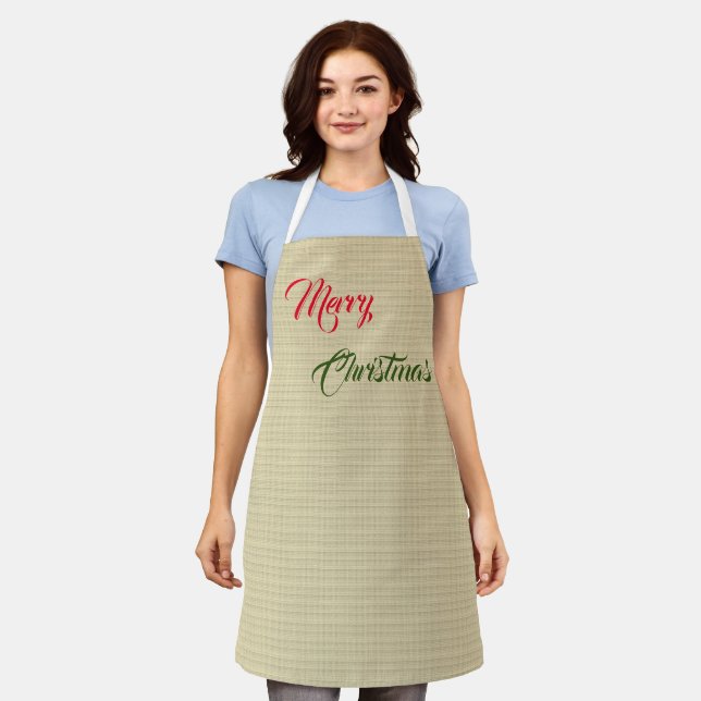 Christmas  apron (Worn)