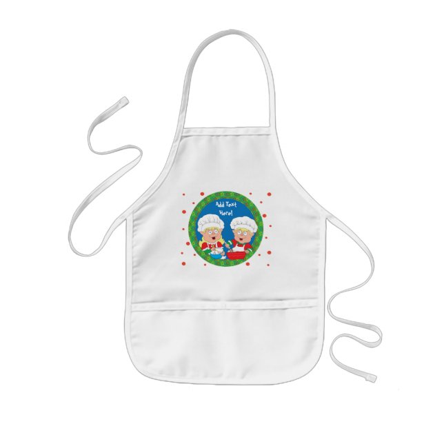 Christmas Apron for Kids Personalize (Front)