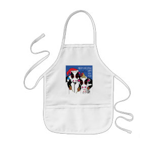 Christmas Apron "Moo Year"