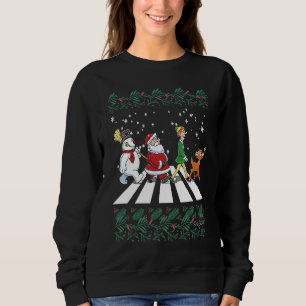 Christmas Arbey Road  Christmas Sweatshirt