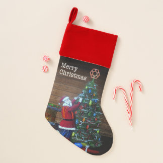 Christmas Arborist tree surgeon Chainsaw. Christmas Stocking