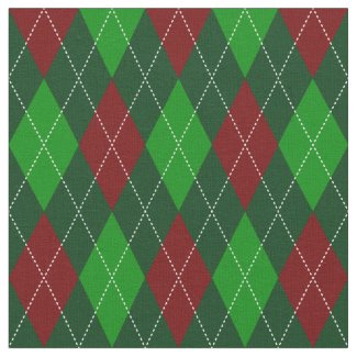 Christmas Argyle Fabric