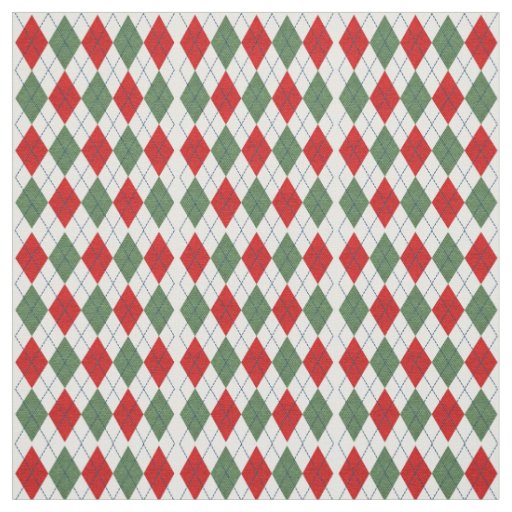 Christmas Argyle Fabric