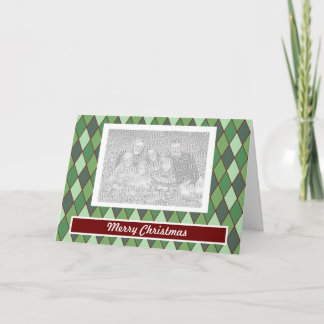 Christmas Argyle Holiday Card