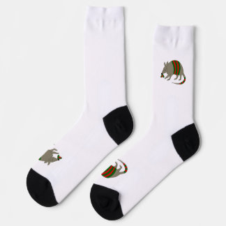 Christmas Armadillo Crew Socks