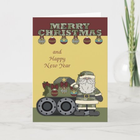 Christmas, Army Greeting Card
