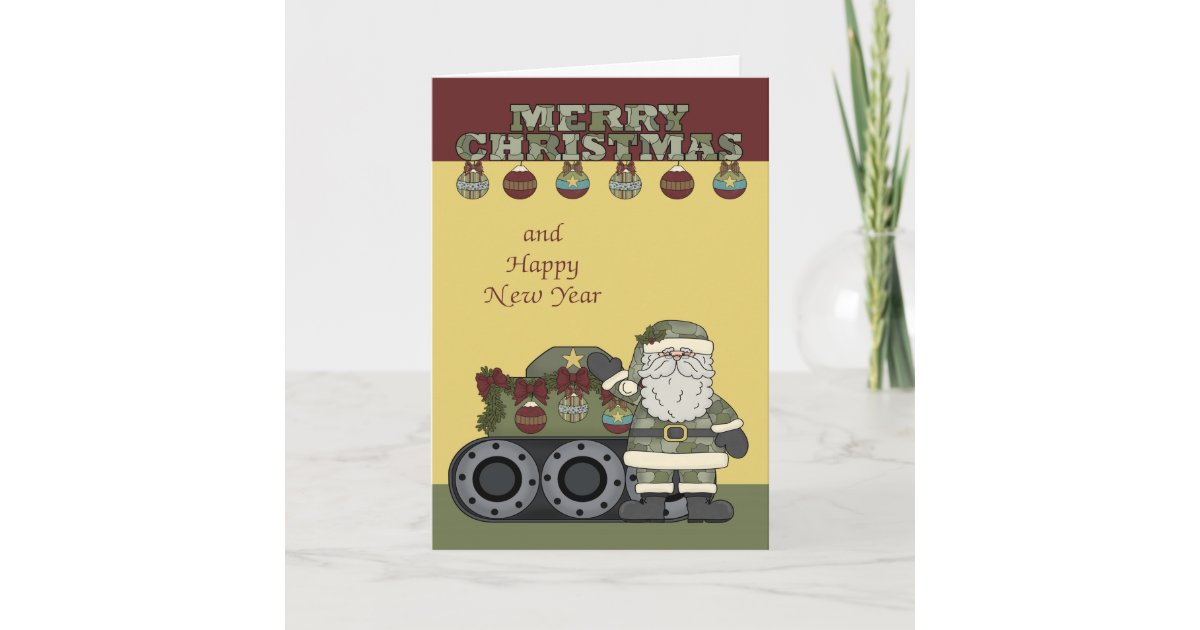 Christmas, Army Greeting Card | Zazzle