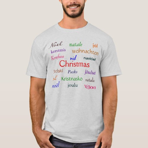 Christmas Around The World In Ash And Colors T_Shirt