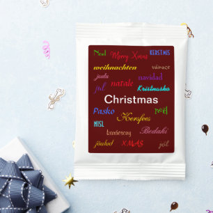 Christmas Around the World Modern Red Hot Chocolate Drink Mix