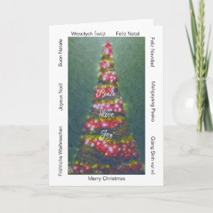 Christmas Around the World " x 7" Holiday Card