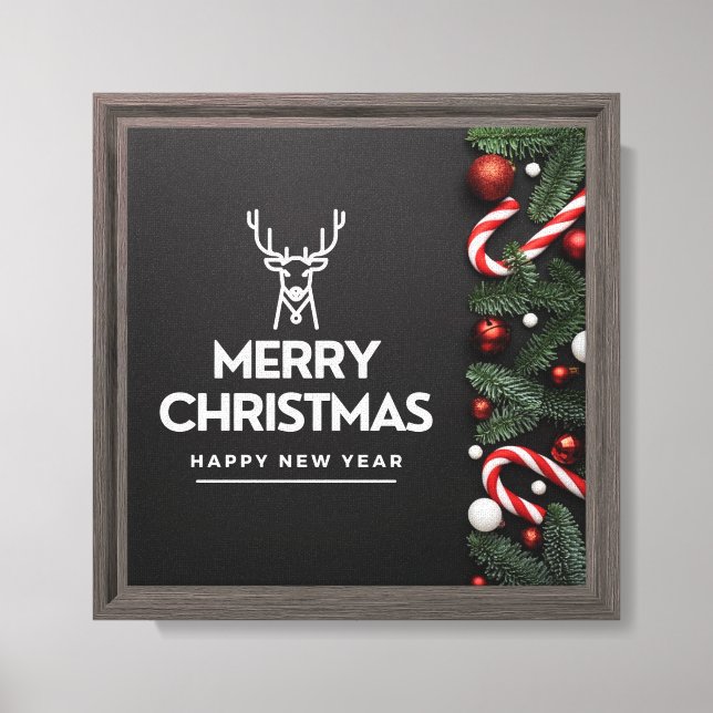 christmas art canvas print (Front)