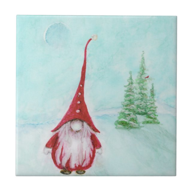 Christmas Art Ceramic Tile (Front)