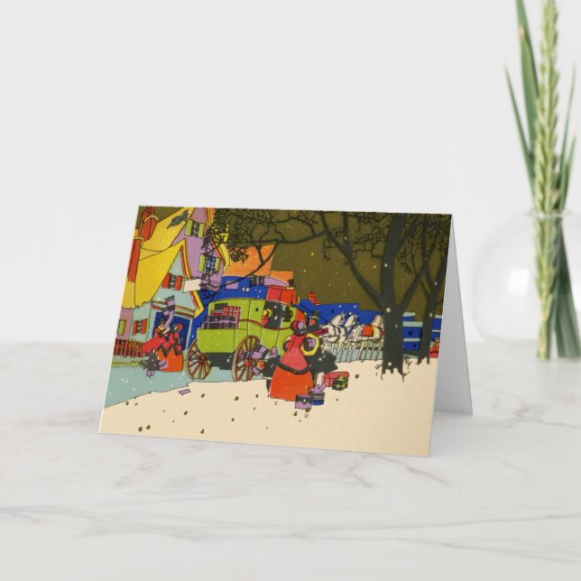 Christmas Art Deco Greeting Card (Front)