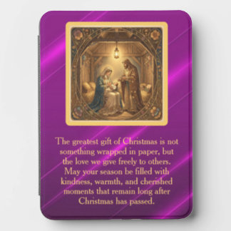 Christmas Art Nouveau Nativity Scene Kindle Cover