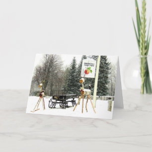 Christmas at Brookdale Fruit Farm in Hollis, NH Holiday Card