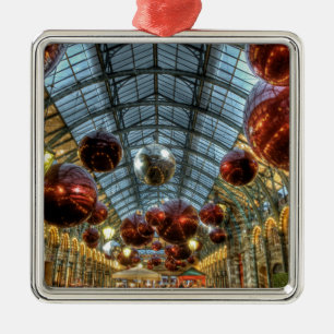 Christmas at Covent Garden, London Metal Ornament