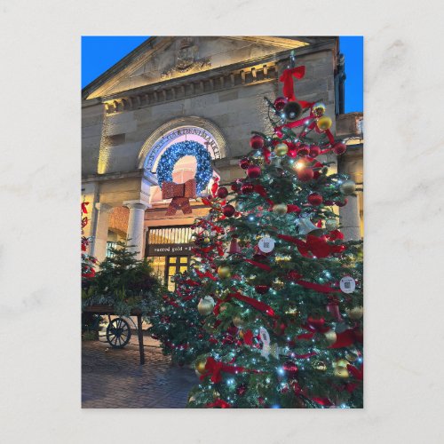 Christmas at Covent Garden London UK Postcard