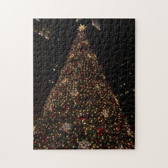 Christmas at Daley Plaza Chicago Jigsaw Puzzle (Vertical)