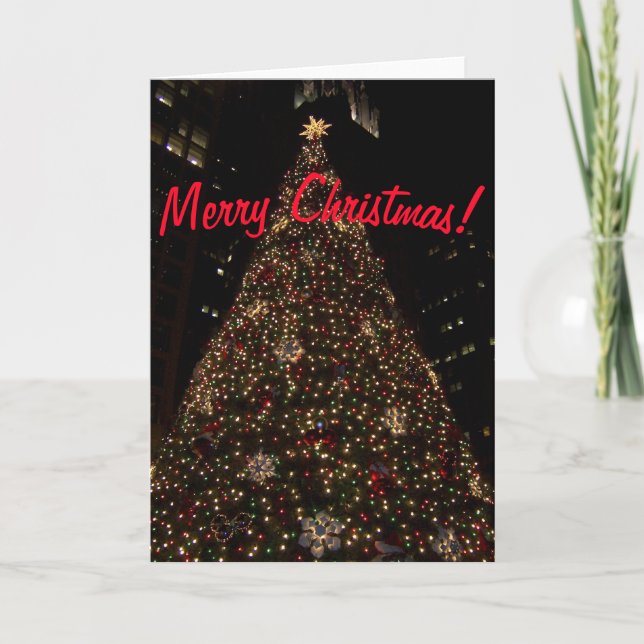 Christmas at Daley Plaza Chicago "Merry Christmas" Card (Front)