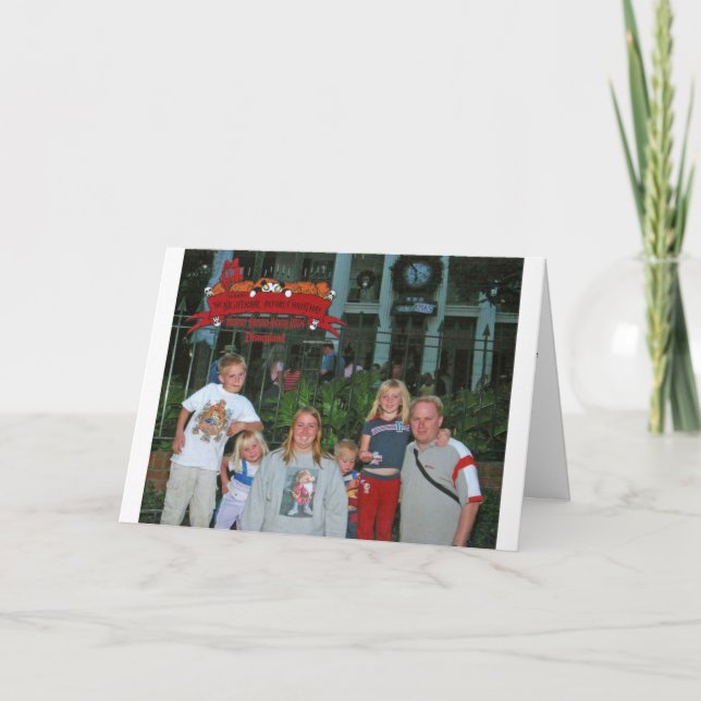 Christmas at Disneyland Holiday Card (Front)