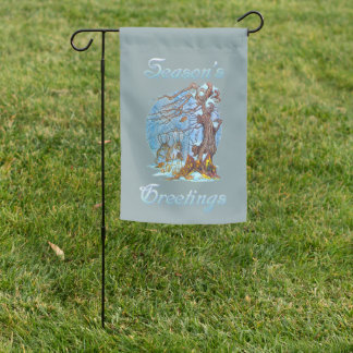 Christmas at Elf Hall Garden Flag