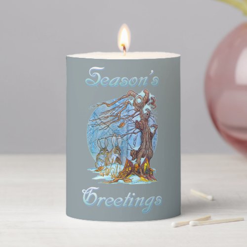 Christmas at Elf Hall Pillar Candle