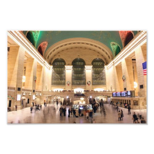 CHRISTMAS AT GRAND CENTRAL STATION IN NEW YORK PHOTO PRINT