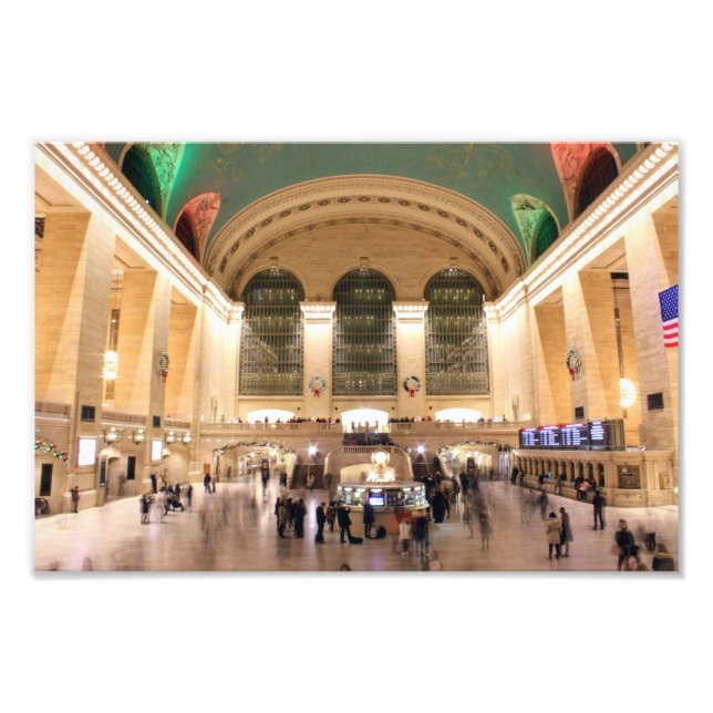 CHRISTMAS AT GRAND CENTRAL STATION IN NEW YORK PHOTO PRINT (Front)