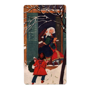 Christmas at Grandma's house Label