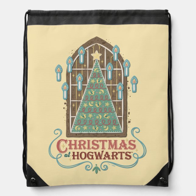 Christmas at HOGWARTS™ Cookie Graphic Drawstring Bag (Front)