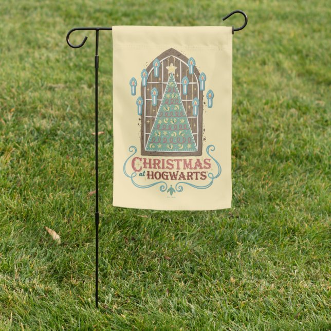 Christmas at HOGWARTS™ Cookie Graphic Garden Flag (In SItu)