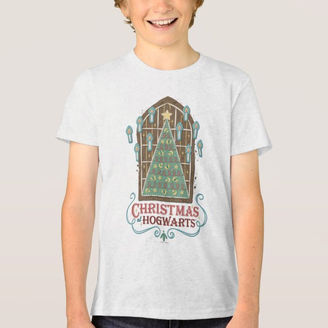 Christmas at HOGWARTS™ Cookie Graphic Tri-Blend Shirt (Front)