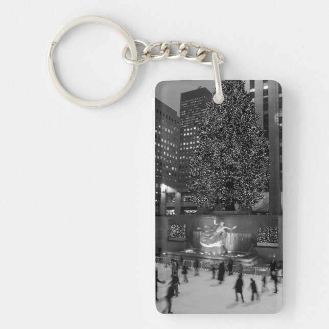 Christmas at Rockefeller Center - NYC Keychain (Front)