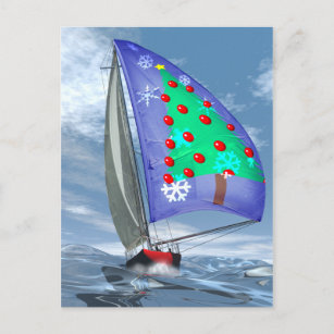 Christmas at Sea Holiday Postcard