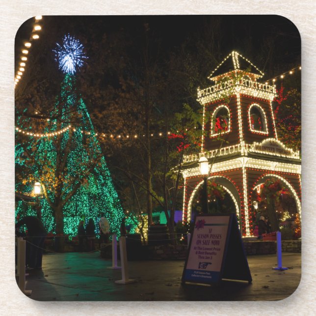 Christmas At Silver Dollar City Beverage Coaster (Front)