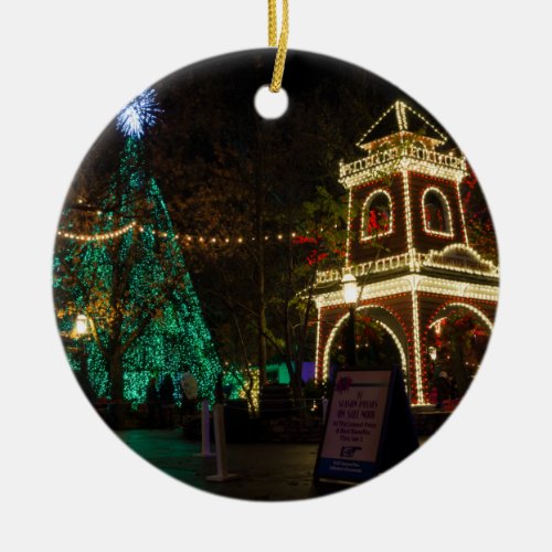 Christmas At Silver Dollar City Ceramic Ornament