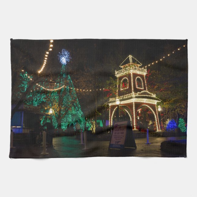 Christmas At Silver Dollar City Kitchen Towel (Horizontal)